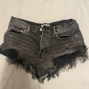 Free people jean shorts size 26